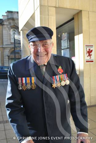 People gather to pay their respects on Remembrance Sunday