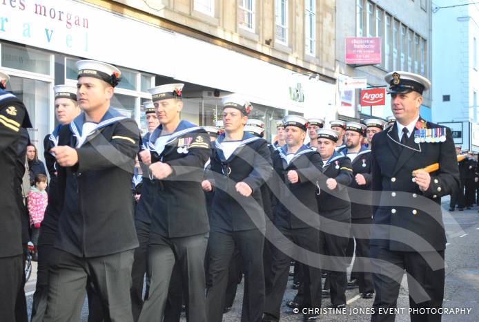 People gather to pay their respects on Remembrance Sunday